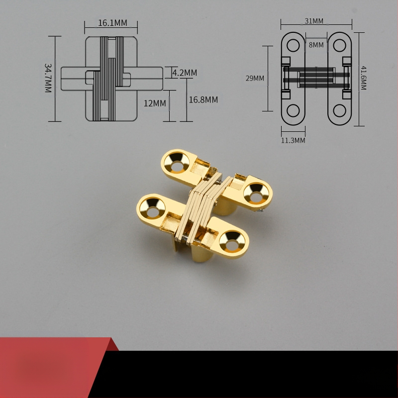 Paslėptas kryžminis cinko lydinio plokščias vyris valgomojo stalo vyris sulankstomas valgomojo stalo durų spintelė paslėptas vyris didmeninė prekyba