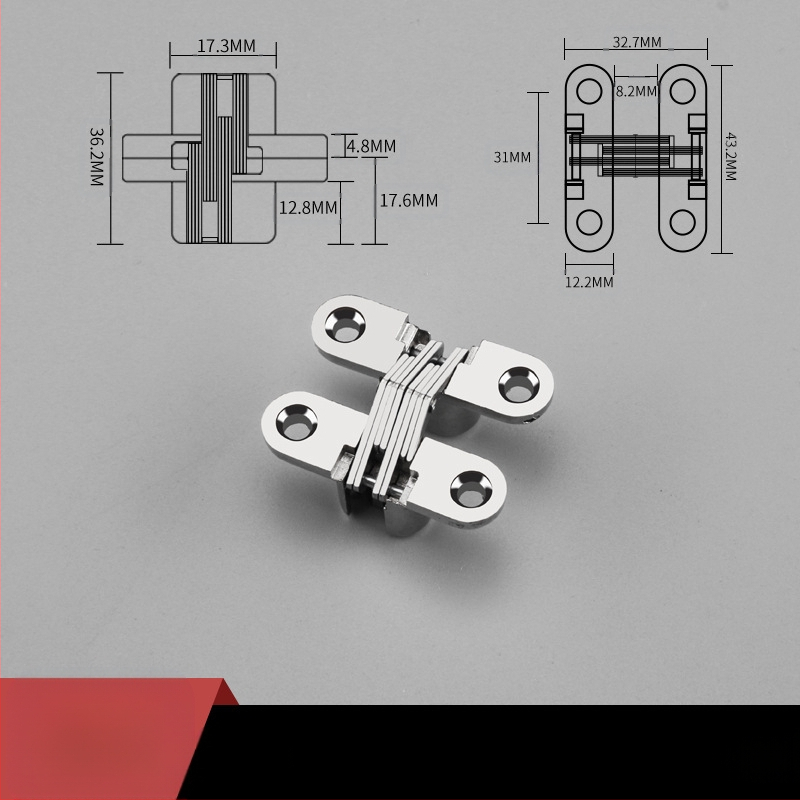 Paslėptas kryžminis cinko lydinio plokščias vyris valgomojo stalo vyris sulankstomas valgomojo stalo durų spintelė paslėptas vyris didmeninė prekyba
