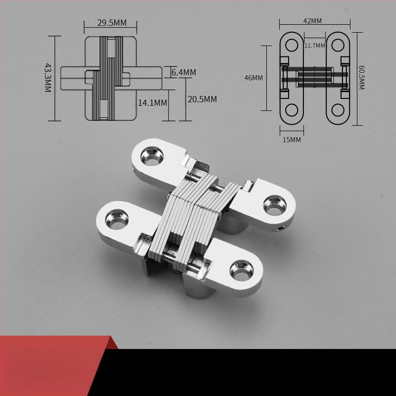 Paslėptas kryžminis cinko lydinio plokščias vyris valgomojo stalo vyris sulankstomas valgomojo stalo durų spintelė paslėptas vyris didmeninė prekyba