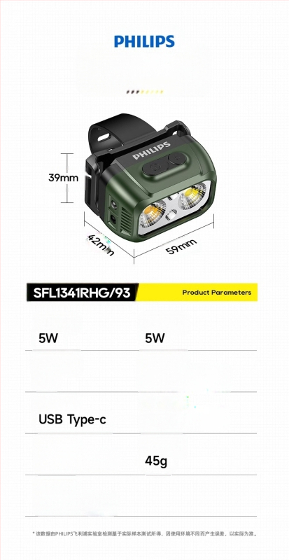 Philipsi induktsioonpealamp kalapüügiks, spetsiaalne tugev valgus, ööpüügiks, pea külge kinnitatav laadimine, üliere valgustus, pika tööeaga taskulamp