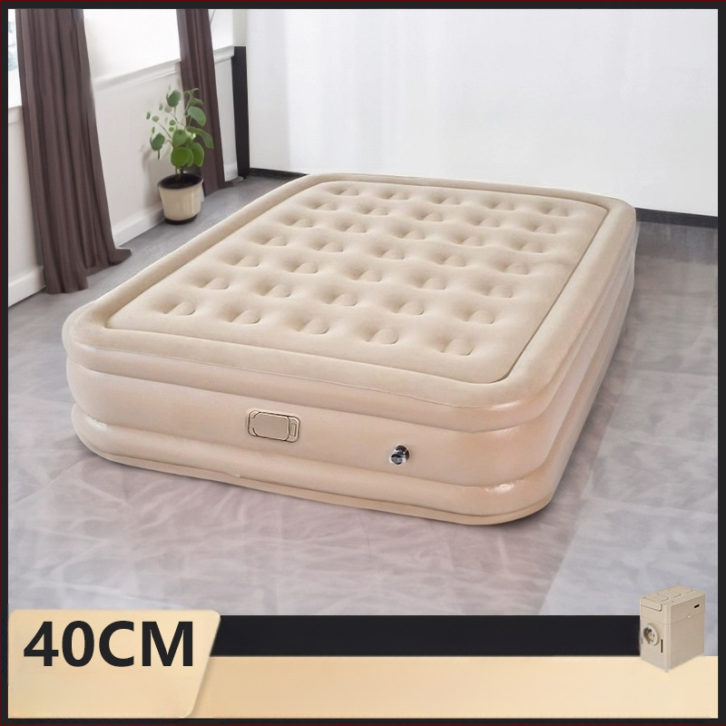 Надуваем матрак за употреба на открито, сгъваем, напълно автоматичен, подходящ за дома, офиса, преносим надуваем матрак за къмпинг