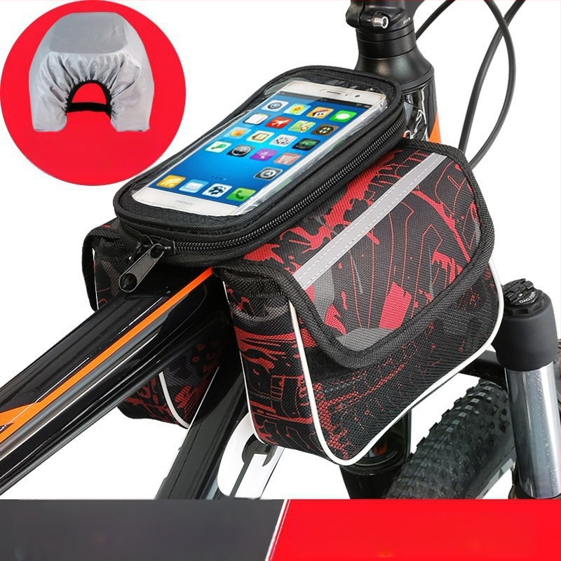 Savaeigis vežimo krepšys Priekinis kalnų krepšys Jutiklinio ekrano mobiliojo telefono krepšys Ypač didelis balnelio krepšys Viršutinio vamzdžio krepšys Vežimo krepšys Jojimo įranga