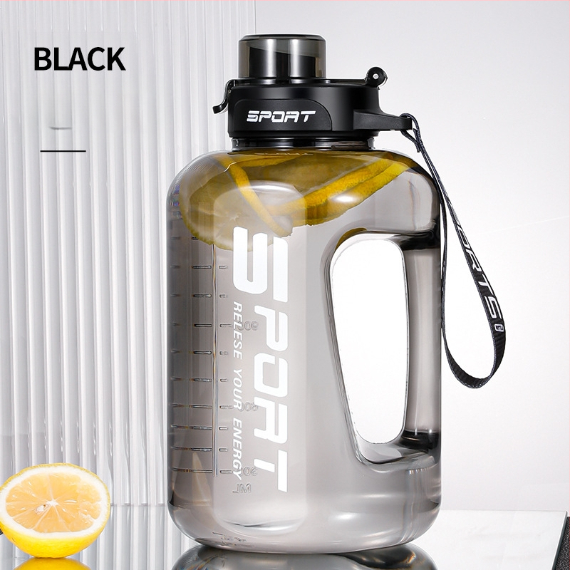 Didelės talpos vandens butelis, lauko sporto vandens ąsotis, nešiojamas plastikinis didelės talpos vandens butelis vyrams ir moterims studentams