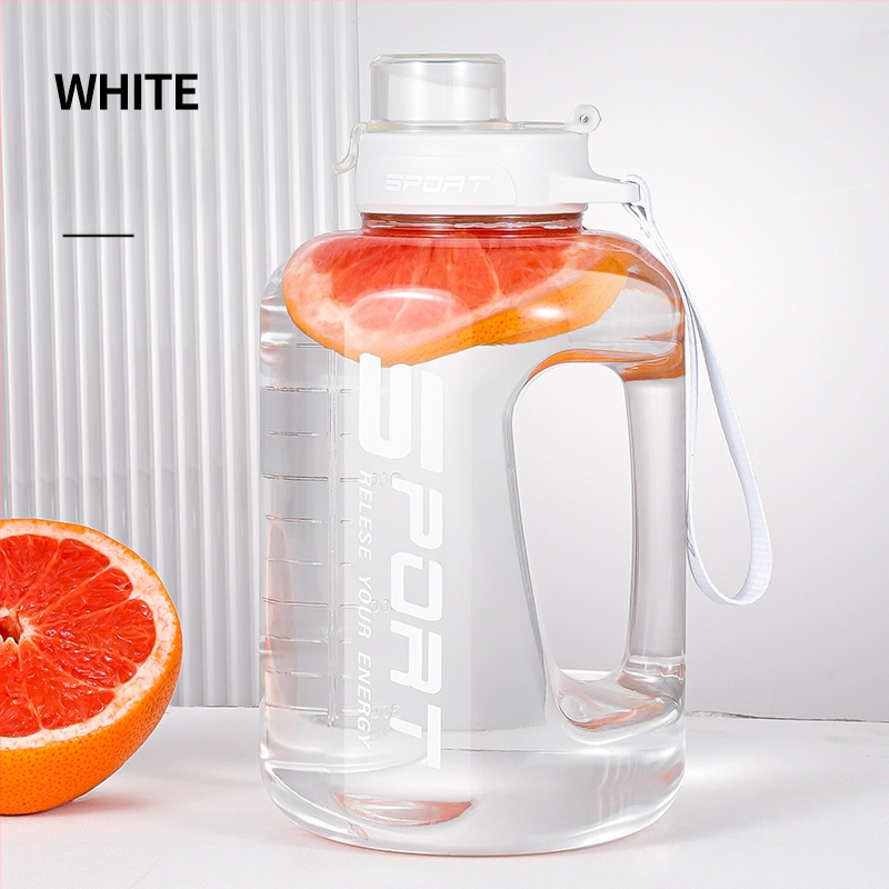 Didelės talpos vandens butelis, lauko sporto vandens ąsotis, nešiojamas plastikinis didelės talpos vandens butelis vyrams ir moterims studentams