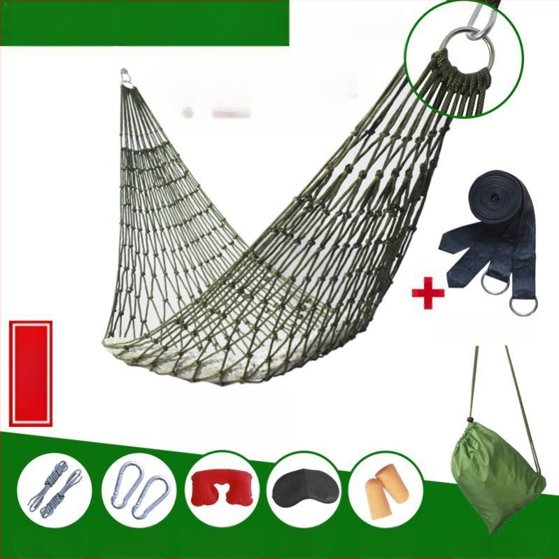 Ledus zīda sieta šūpuļtīkls āra šūpoles koka gulta piekarama guļamā sieta gulta vasaras lauka kratītājs pieaugušajiem piekarama virve dubultā