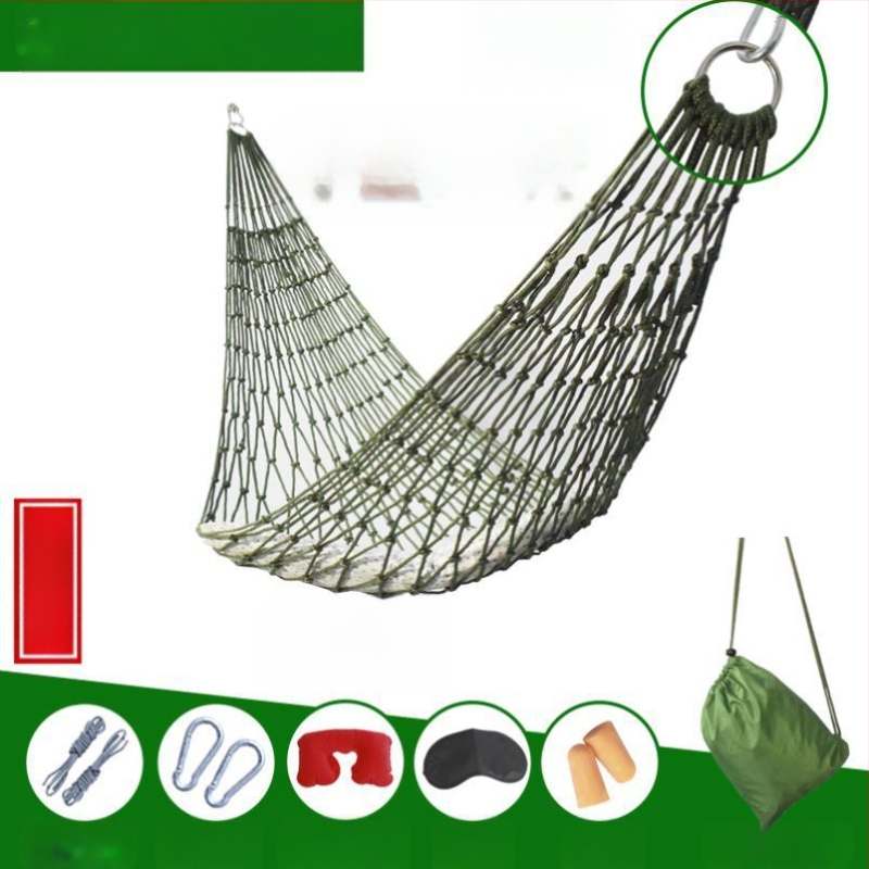 Ledus zīda sieta šūpuļtīkls āra šūpoles koka gulta piekarama guļamā sieta gulta vasaras lauka kratītājs pieaugušajiem piekarama virve dubultā