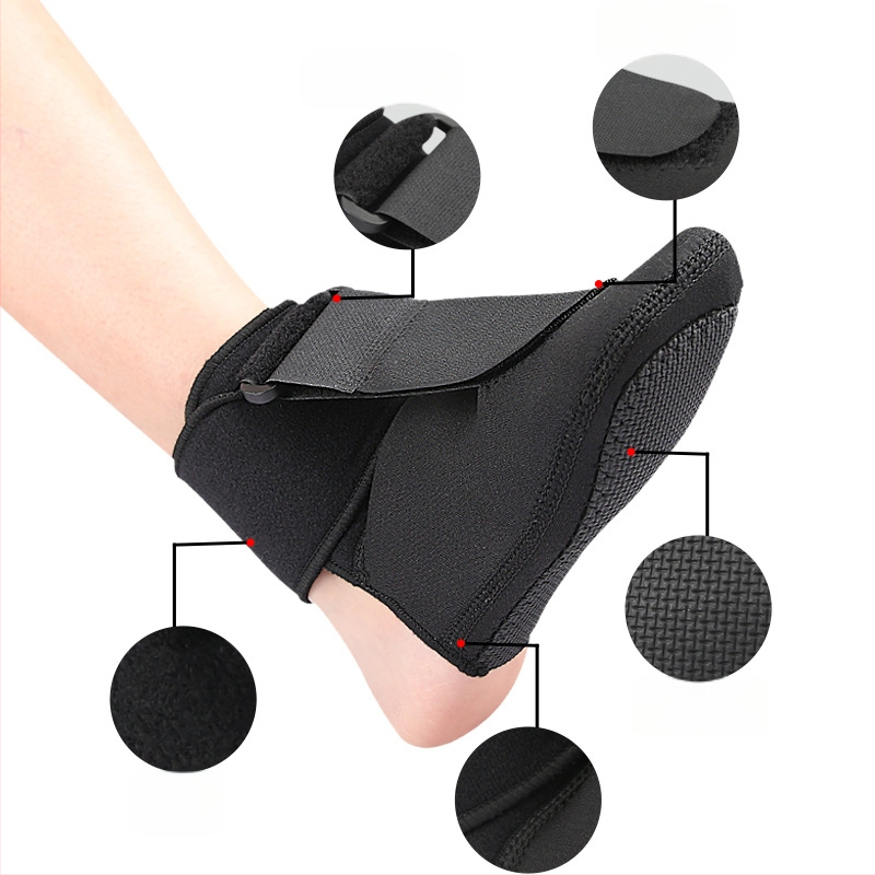 Ортеза за крака с регулируема вътрешна и външна противоплъзгаща протекторна опора за крака, фасция с непрекъснато разтягане, фабрика за търговия на едро