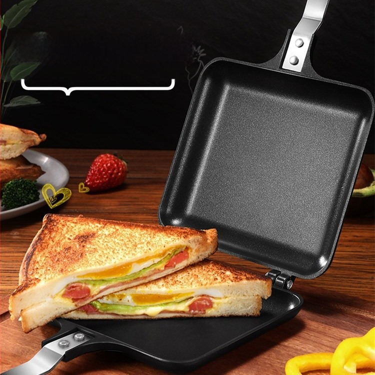 szendvics sütőforma kétoldalas serpenyő kenyérsütő forma tapadásmentes kétoldalas serpenyő szendvicskészítő