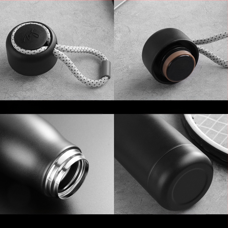 Termoszpohár Rozsdamentes acél Kreatív Vizespohár Sport Nagy Kapacitású Hordozható Egyszerű Kültéri Hordozható