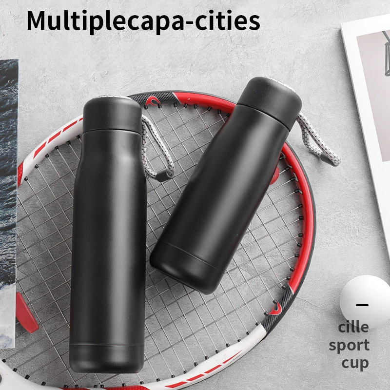 Termoszpohár Rozsdamentes acél Kreatív Vizespohár Sport Nagy Kapacitású Hordozható Egyszerű Kültéri Hordozható