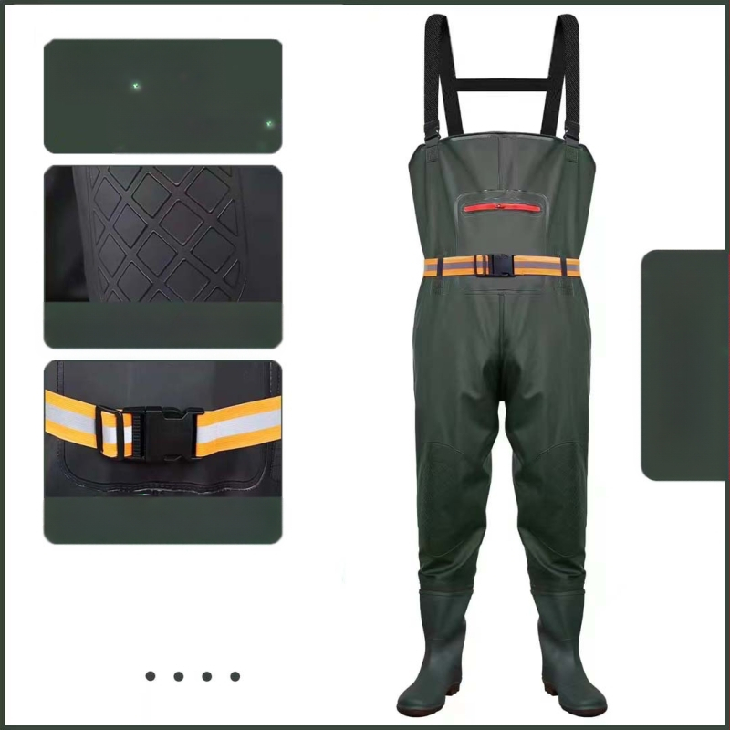 Rinnal suur tasku paksendatud aluspüksid poolpikad kalastusriided ja rinnal kalastusriided kahlamispüksid uued pit-riided aluspüksid