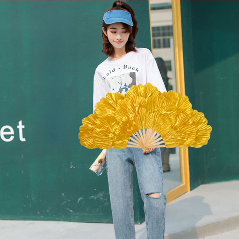 Dejojoša ziedu vēdeklis, atveroša peonija, pieaugušo divpusēja, lielas ziedlapiņas, griežas, jangko, izrādes aksesuāri, bērnu izrādes deju vēdeklis