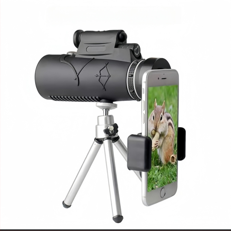 Tehase otsetarnekogus soodsalt valgustuslaseriga 12 * 50, ühe toruga teleskoobiga mobiiltelefoni kaameraga