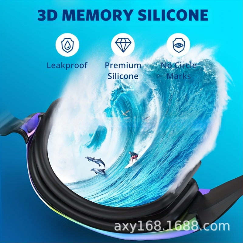 Tarpvalstybiniai sprogimai suaugusiems skirti plaukimo akiniai, plaukimo akiniai su nerasojančiais HD galvanizavimo lęšiais vyrams ir moterims su ausų kamštukais, nosies spaustukais, tiesioginis tiekimas iš gamyklos.