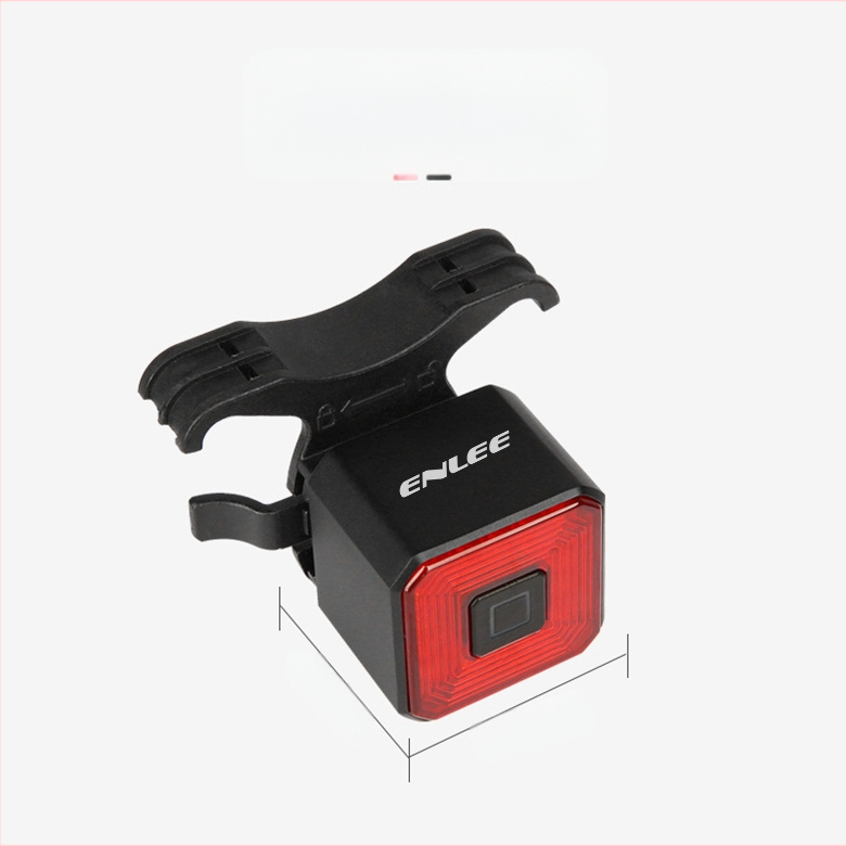 „Enlee“ dviračio galinis žibintas stabdžiams išmanusis galinis žibintas įkrovimui LED vandeniui atsparus naktinio važiavimo įspėjamasis žibintas važiavimo įranga