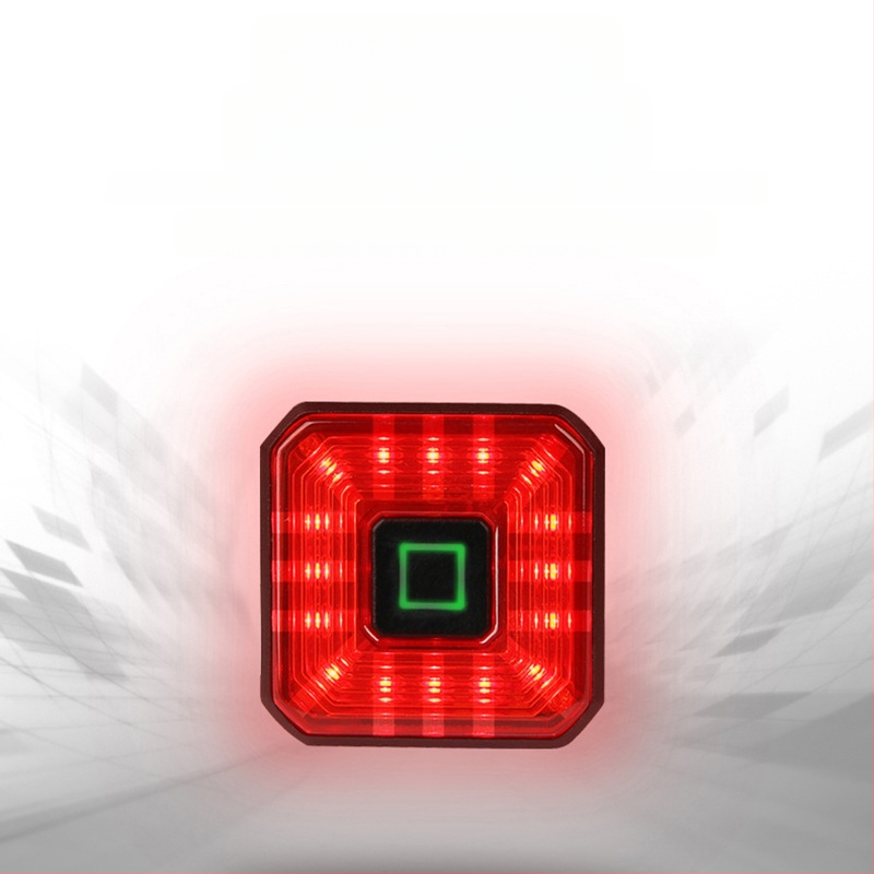 „Enlee“ dviračio galinis žibintas stabdžiams išmanusis galinis žibintas įkrovimui LED vandeniui atsparus naktinio važiavimo įspėjamasis žibintas važiavimo įranga