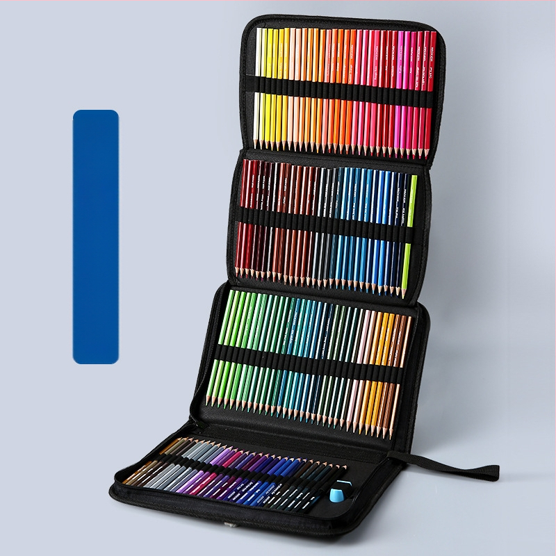 Didelės talpos skylėtas rašiklis užuolaidoms, drobė, pieštukų dėklas mokiniams, vaikų dailės piešimas, eskizas, spalvotas švinas, tapyba, kanceliarinių prekių krepšys, daugiaspalvis