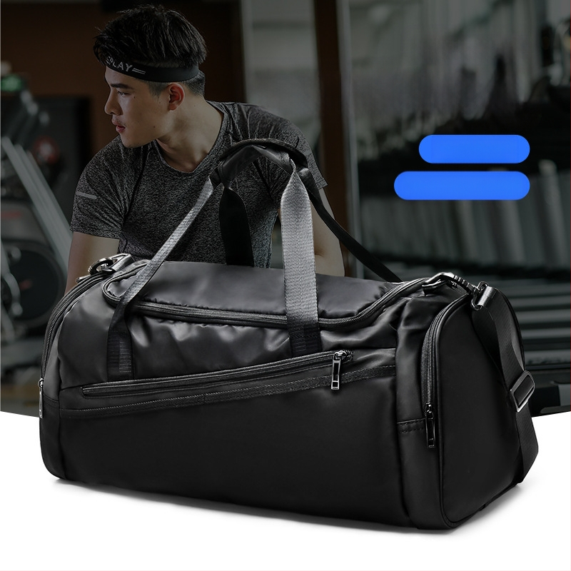 Lielas ietilpības sporta soma vīriešu ceļojumu soma peldēšanas soma sporta treniņu mugursoma sausai un mitrai atdalīšanai ceļojumu bagāžas soma