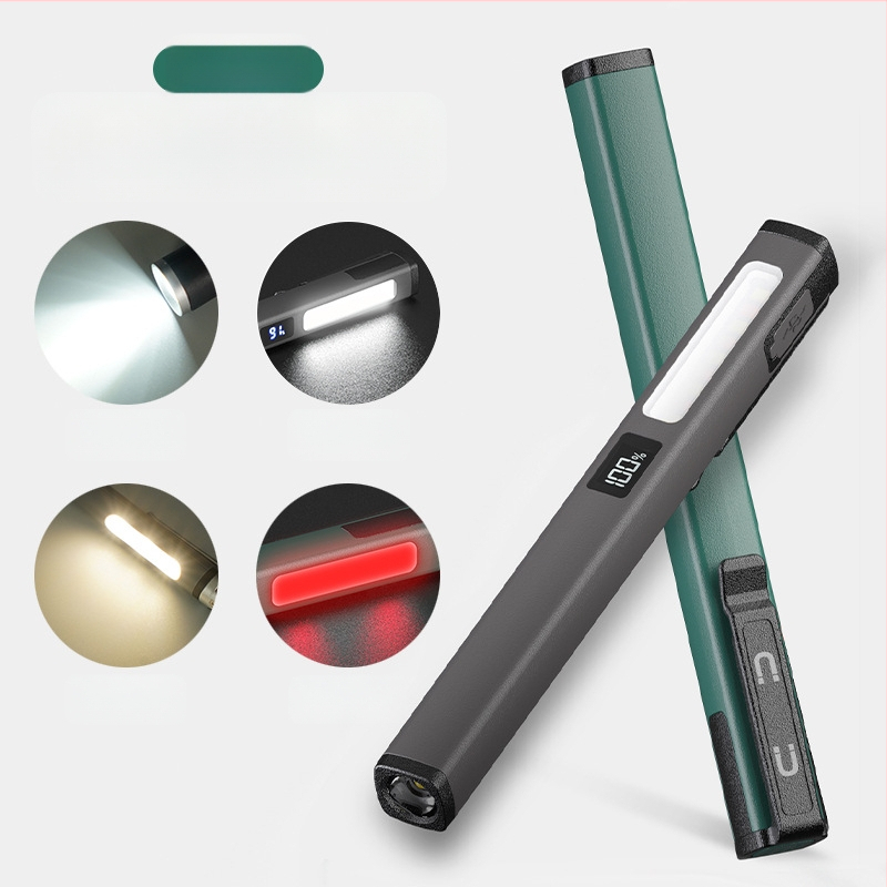 Naujas tarpvalstybinis mini rašiklio formos įkraunamas trijų šviesos šaltinių medicininis rašiklio žibintuvėlis su stipria šviesa, vyzdžio rašiklio žibintuvėliu