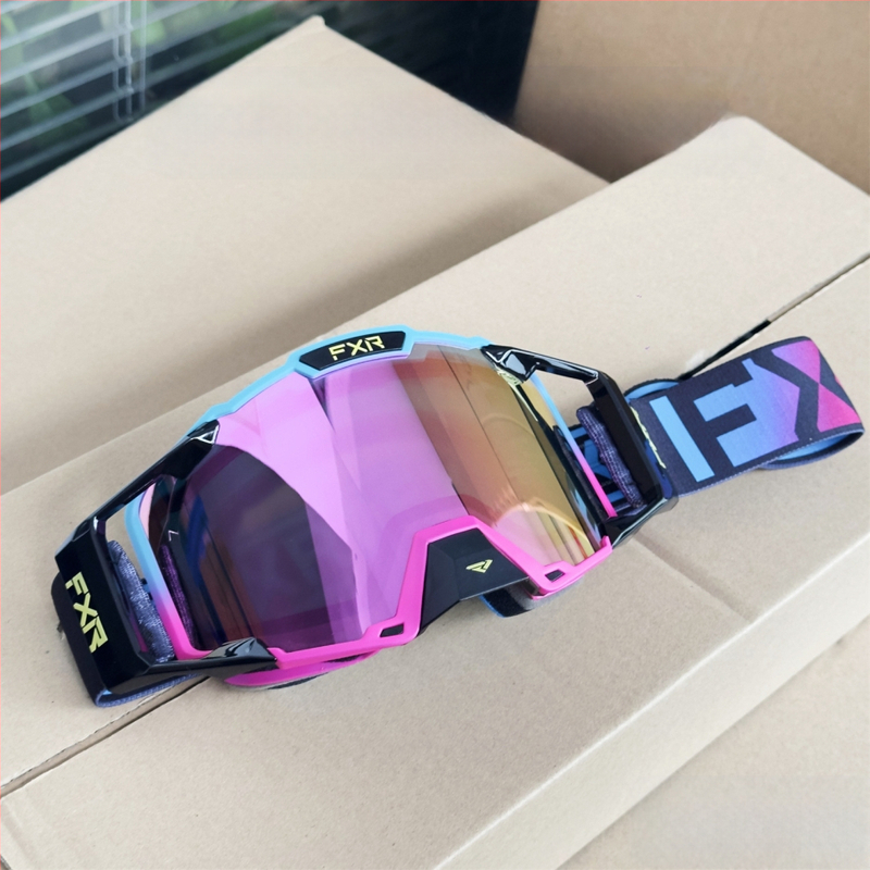 Ochelari de ciclism Fxr anti-aburire cu strat dublu, ochelari de protecție pentru biciclete de munte off-road, ochelari de protecție pentru schi și motociclete, rezistenți la vânt