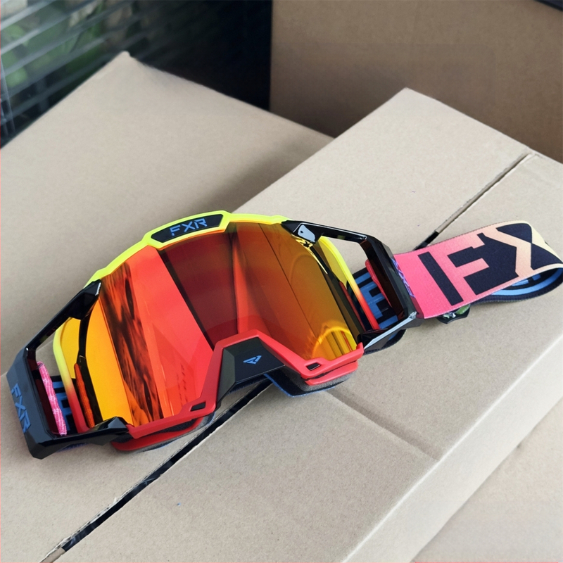 Ochelari de ciclism Fxr anti-aburire cu strat dublu, ochelari de protecție pentru biciclete de munte off-road, ochelari de protecție pentru schi și motociclete, rezistenți la vânt