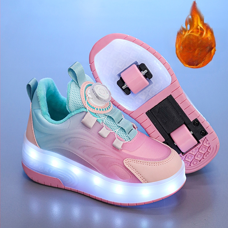 Bērnu apavi Zēnu sporta apavi 2023. gada jaunpienācēji Grozāma sprādze Bērnu stilīgas kibernoziegumu svinētājas Kokses rudens zibspuldzes skrituļslidas