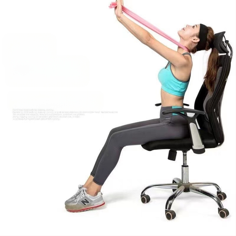 Jogos tempimo juosta, tempimo juosta, fitneso pasipriešinimo juosta, treniruočių tempimo juosta, TPE, moteriška tempimo juosta su atvirais pečiais, 1,5 m tempimo juosta