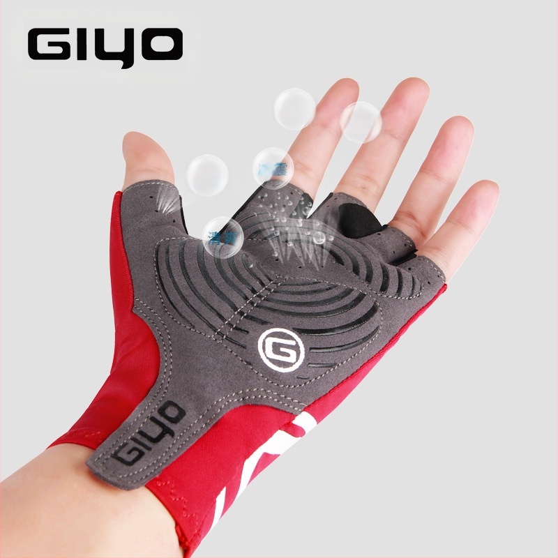 GIYO dviračių pirštinės, pusės piršto, kalnų dviračių dviračių pirštinės, ilgapirščiai, trumpapirščiai, įranga S-02