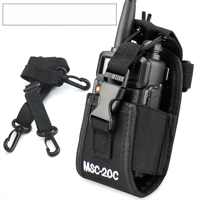 MSC-20C Interphone nailonist nahast käetoe kaitseümbris TYT/Quansheng Baofeng UV5R/888S/UV82