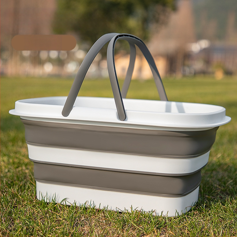 Piknikkosár Kültéri Kemping Piknik Többfunkciós Hordozható Összecsukható Tárolókosár Háztartási Konyhai Vegyes Hordozható Tárolókosár