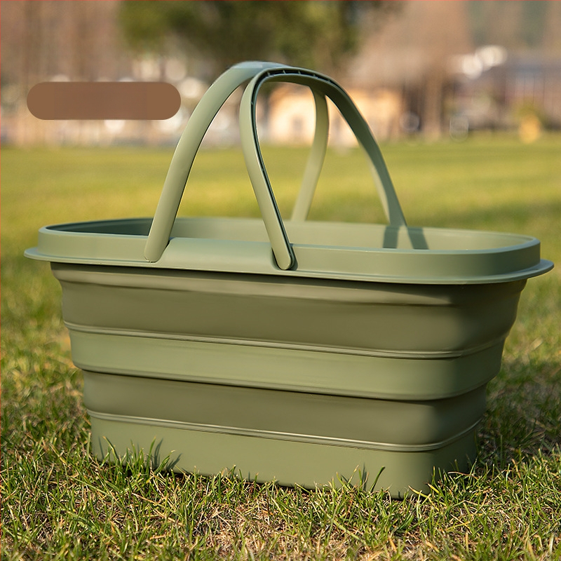 Piknikkosár Kültéri Kemping Piknik Többfunkciós Hordozható Összecsukható Tárolókosár Háztartási Konyhai Vegyes Hordozható Tárolókosár