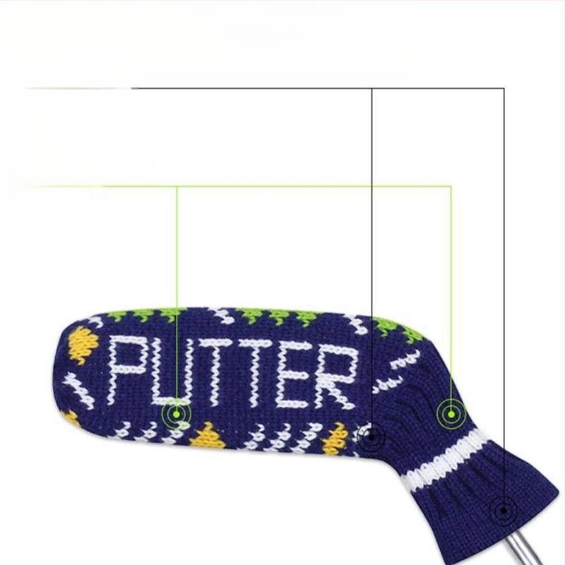 Golf tolórúd fedél gömbrúd fedél védőfedél kötött színes egyszerű kalapfedél