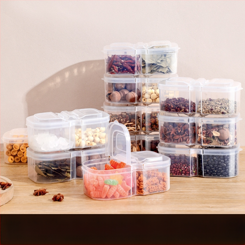 Κουτί αποθήκευσης μπαχαρικών, κουτί καρυκευμάτων ξηρού πιπεριού, σφραγισμένο καρύκευμα πιπεριού, μεγάλο υλικό κουζίνας, οκτάγωνο κουτί συσκευασίας κανέλας για οικιακή χρήση
