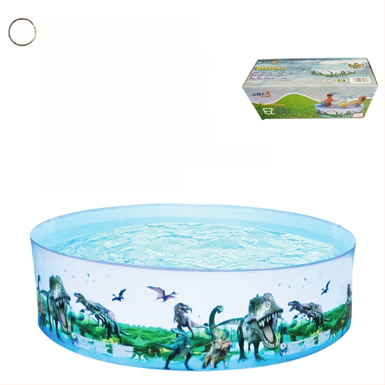 Didelis lauko pripučiamas baseinas namams apvalus baseinas vaikams uždaras sulankstomas baseinas plaukų karta