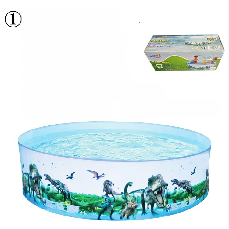 Didelis lauko pripučiamas baseinas namams apvalus baseinas vaikams uždaras sulankstomas baseinas plaukų karta