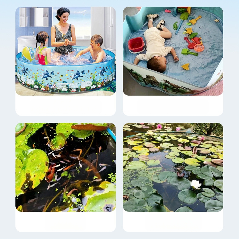 Didelis lauko pripučiamas baseinas namams apvalus baseinas vaikams uždaras sulankstomas baseinas plaukų karta