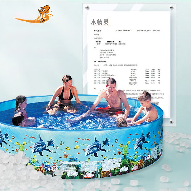 Didelis lauko pripučiamas baseinas namams apvalus baseinas vaikams uždaras sulankstomas baseinas plaukų karta