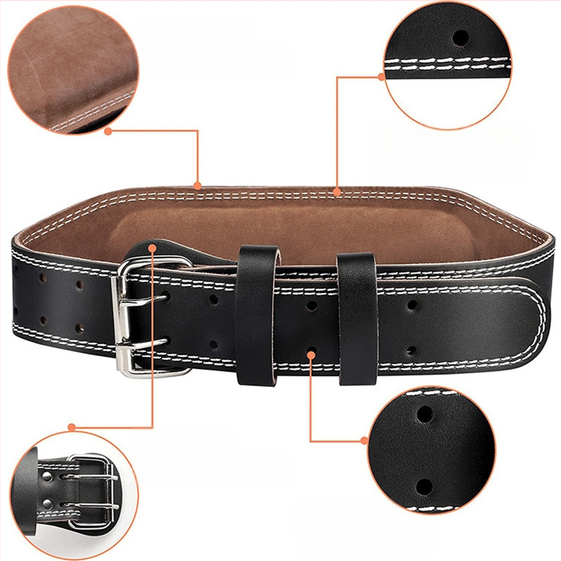 Súlyemelés marhabőr fitneszöv guggolás fitnesz sport deréktámasz férfiak és nők professzionális felszerelés edzés Sport súlyemelés kemény húzás