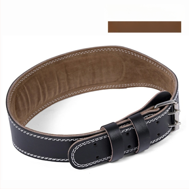 Súlyemelés marhabőr fitneszöv guggolás fitnesz sport deréktámasz férfiak és nők professzionális felszerelés edzés Sport súlyemelés kemény húzás