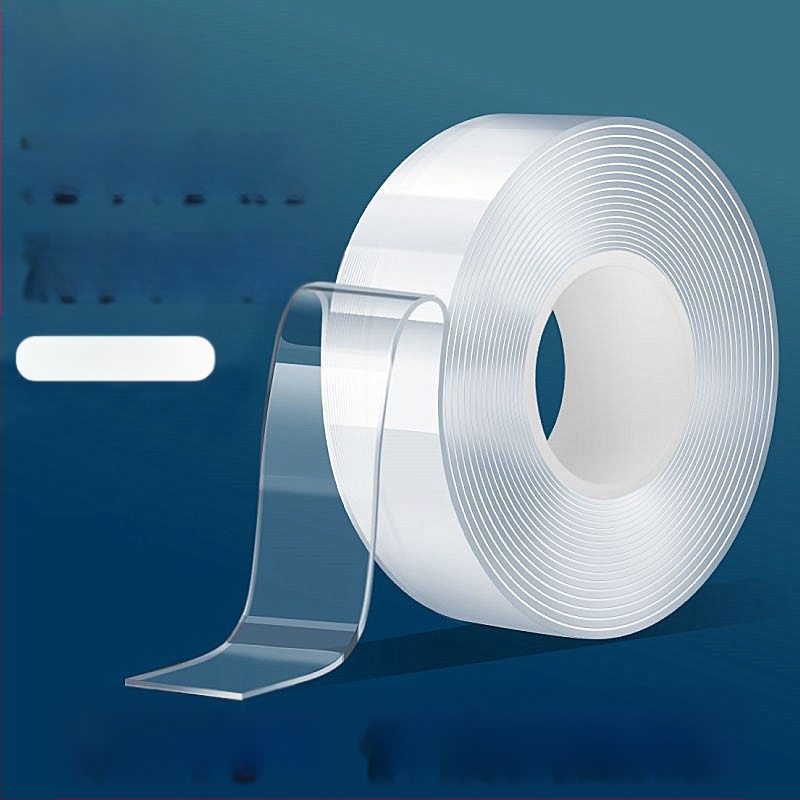 Akrüülist läbipaistev kahepoolne teip, jälgimatu, kõrge temperatuuritaluvus, kõrge läbipaistvus, kõrge viskoossus, tugev veekindlus, jälgimatu nanoteibi hulgimüük