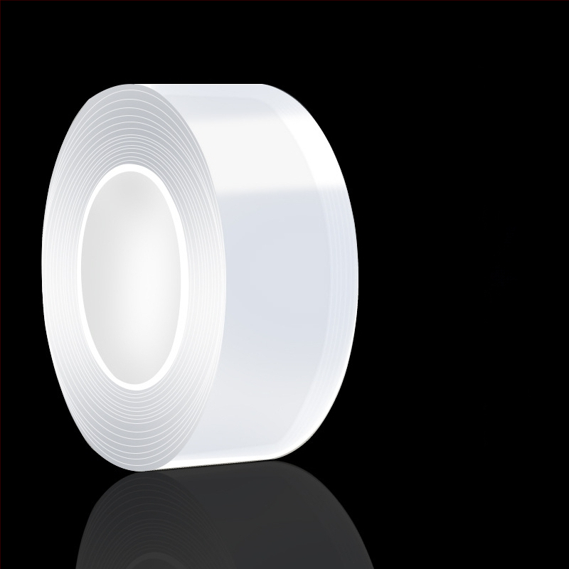 Akrüülist läbipaistev kahepoolne teip, jälgimatu, kõrge temperatuuritaluvus, kõrge läbipaistvus, kõrge viskoossus, tugev veekindlus, jälgimatu nanoteibi hulgimüük