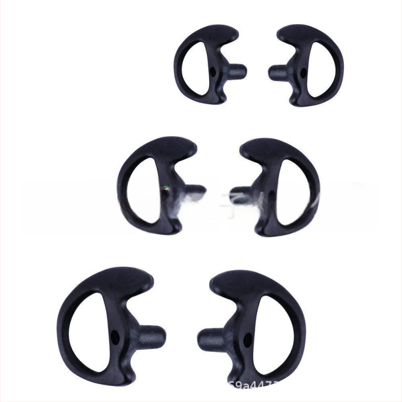 Keskkonnasõbralik silikoonist kolmnurkne kõrvaklappide hoidik, kolmevärviline, valikuline õhukanaliga kõrvatropp, must, väike suurus, keskmine suurus, pluss-suurus