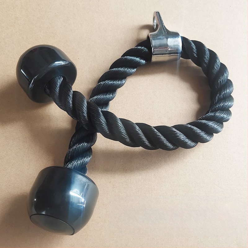 Fitnessi kahe otsaga köiega triitsepsi treenimine kõrgele tõmbeköiega portaal näo tõmbevarustuse lisatarvikud