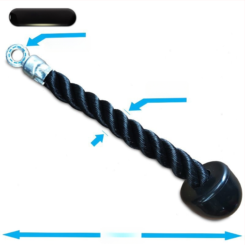 Fitnessi kahe otsaga köiega triitsepsi treenimine kõrgele tõmbeköiega portaal näo tõmbevarustuse lisatarvikud