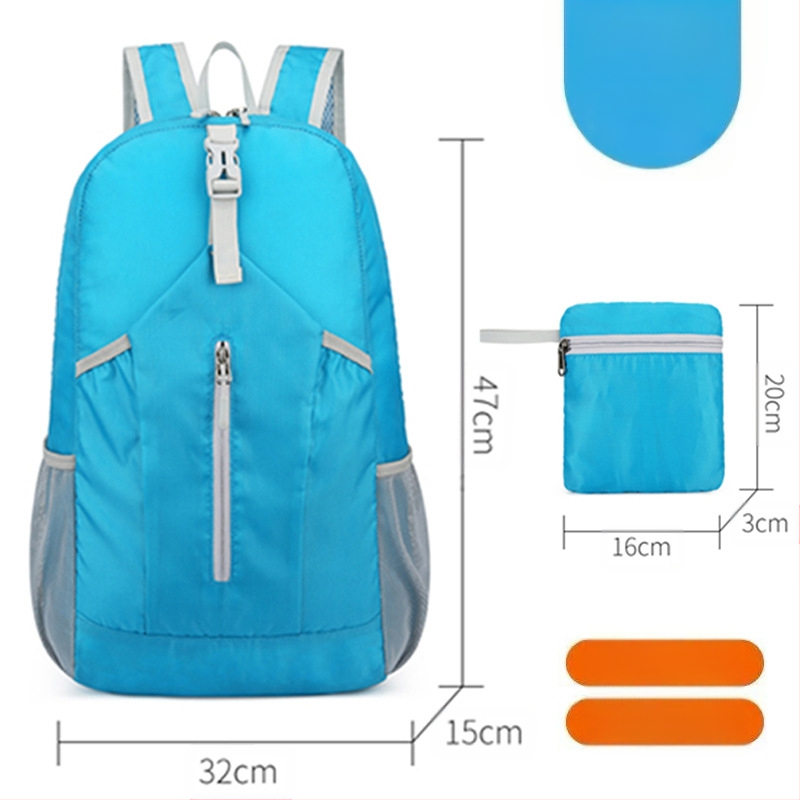 Összecsukható kültéri hátizsák unisex hegymászó táska alkalmi utazó hordozható kis hátizsák bőrtáska új