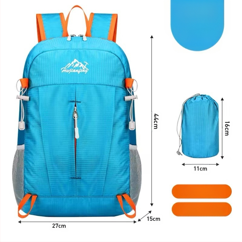 Összecsukható kültéri hátizsák unisex hegymászó táska alkalmi utazó hordozható kis hátizsák bőrtáska új