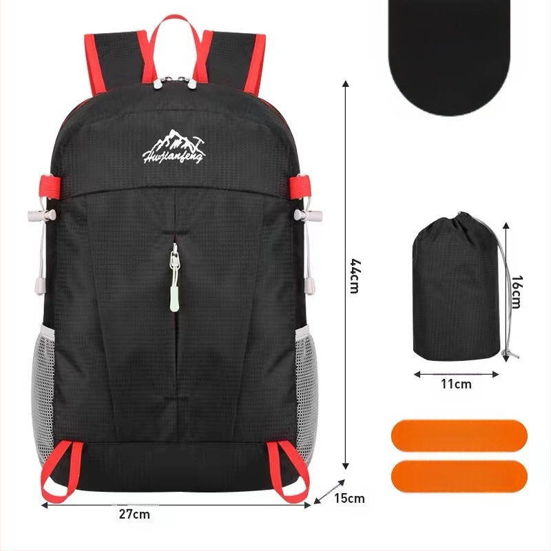 Összecsukható kültéri hátizsák unisex hegymászó táska alkalmi utazó hordozható kis hátizsák bőrtáska új