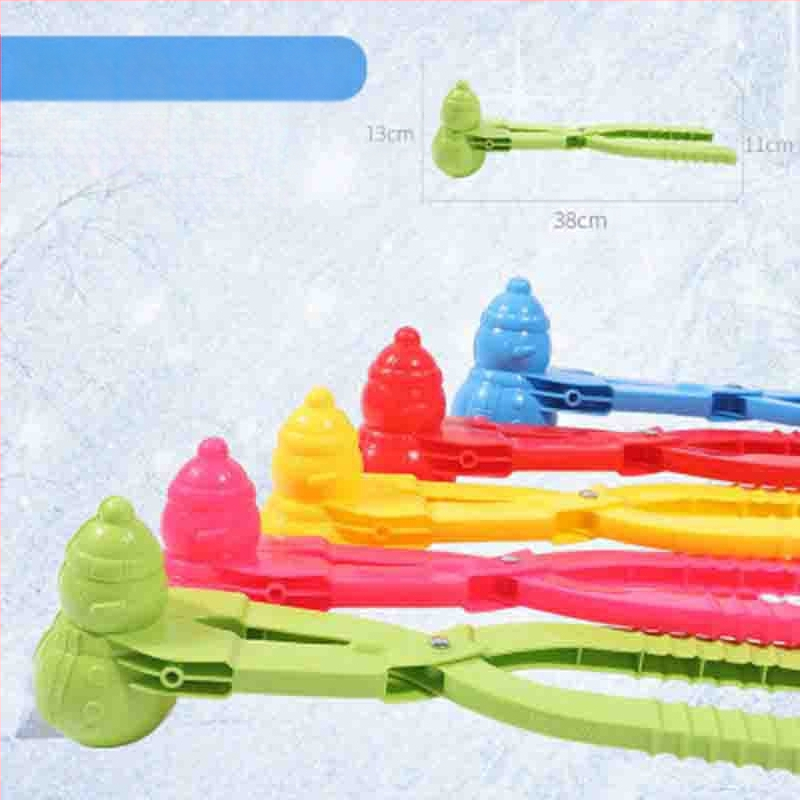 Sniego gniūžčių segtukas, žaidžiantis smėlyje ir vandenyje, vaikų žiemos lauko žaislai, kūdikis žaidžia sniege, segtukas, interaktyvus sniego gniūžčių kovos įrankis