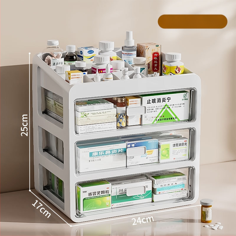 Gyógyszeres doboz háztartási gyógyszerhez Gyógyszertároló doboz Gyógyszeres doboz háztartási nagy kapacitású többrétegű fiókos típusú orvosi kis gyógyszeres doboz