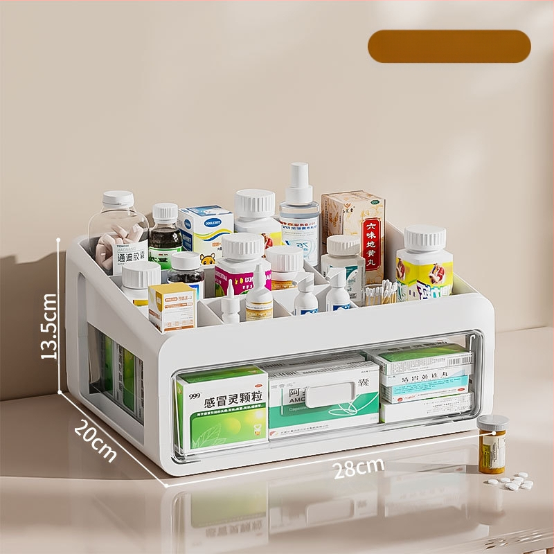 Gyógyszeres doboz háztartási gyógyszerhez Gyógyszertároló doboz Gyógyszeres doboz háztartási nagy kapacitású többrétegű fiókos típusú orvosi kis gyógyszeres doboz